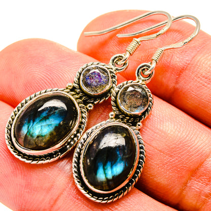 Labradorite Earrings handcrafted by Ana Silver Co - EARR414982