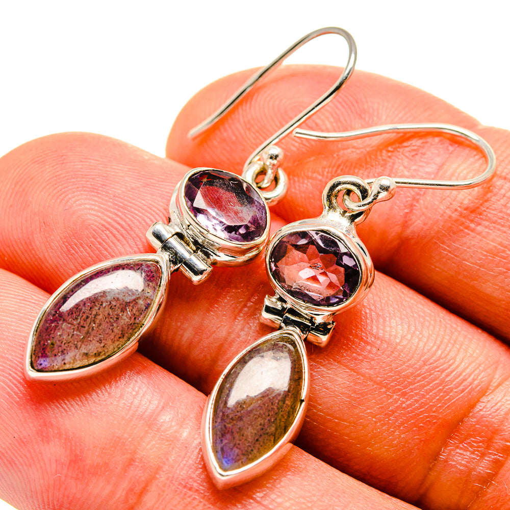 Labradorite Earrings handcrafted by Ana Silver Co - EARR414985