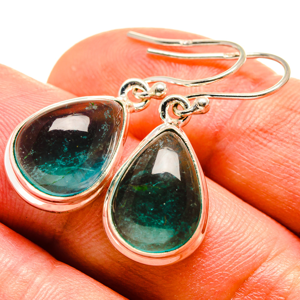 Green Fluorite Earrings handcrafted by Ana Silver Co - EARR414988