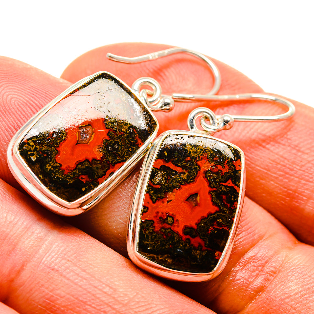 Moroccan Agate Earrings handcrafted by Ana Silver Co - EARR414989