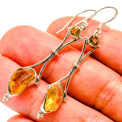 Citrine Earrings handcrafted by Ana Silver Co - EARR414993