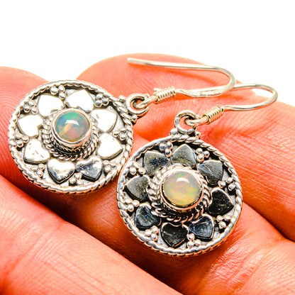Ethiopian Opal Earrings handcrafted by Ana Silver Co - EARR415004