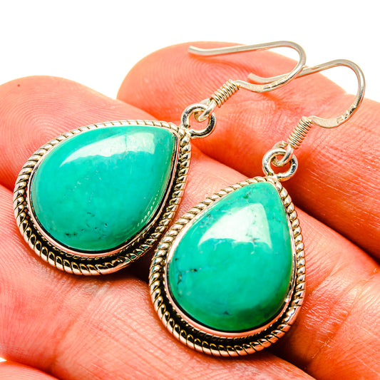 Turquoise Earrings handcrafted by Ana Silver Co - EARR415005