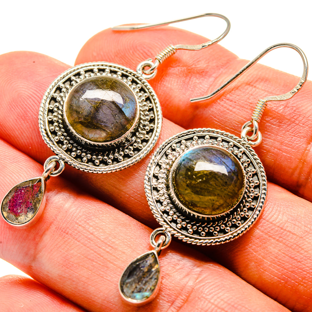 Labradorite Earrings handcrafted by Ana Silver Co - EARR415007