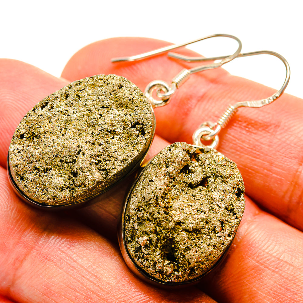 Pyrite Earrings handcrafted by Ana Silver Co - EARR415013