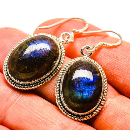 Labradorite Earrings handcrafted by Ana Silver Co - EARR415015