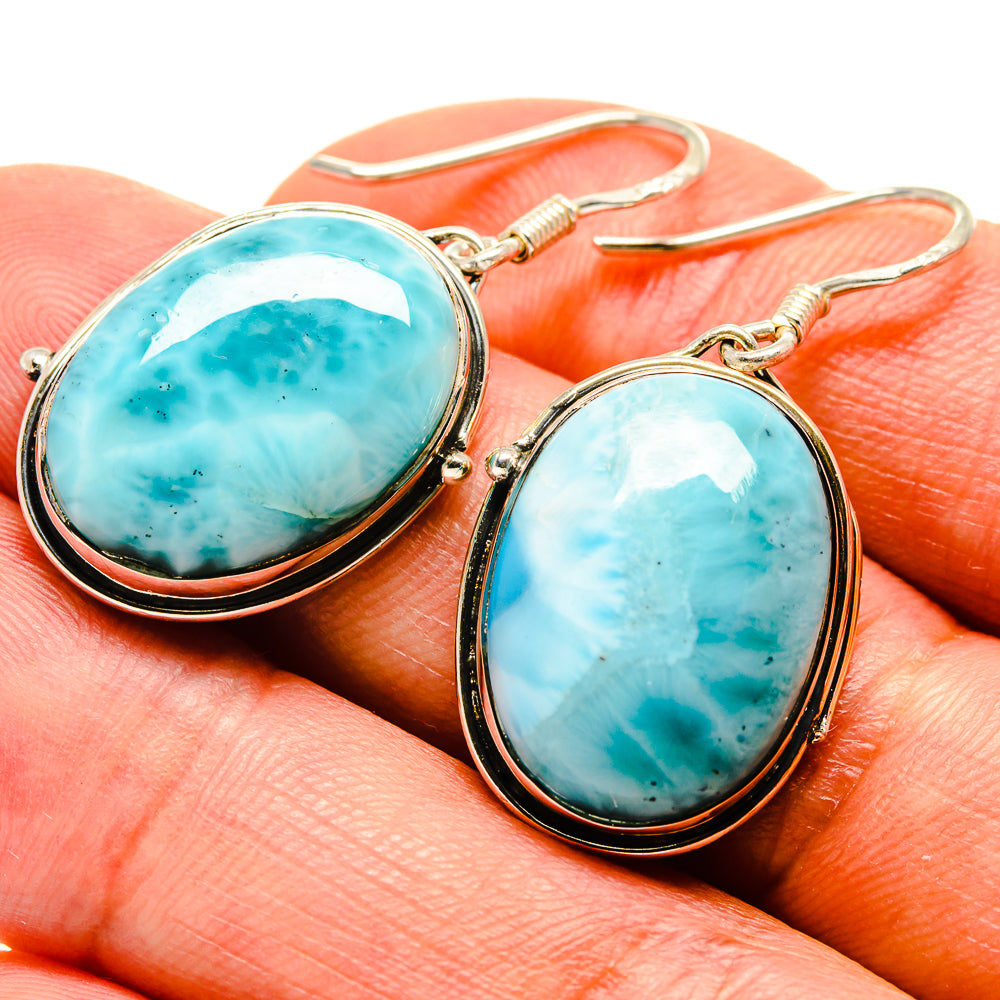 Larimar Earrings handcrafted by Ana Silver Co - EARR415031