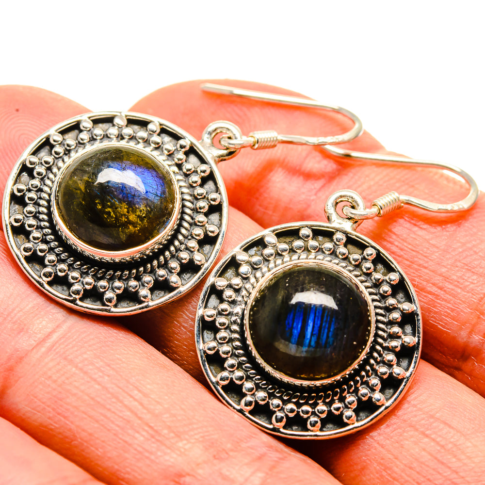 Labradorite Earrings handcrafted by Ana Silver Co - EARR415049