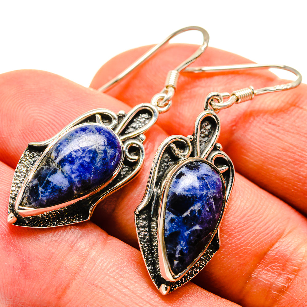Sodalite Earrings handcrafted by Ana Silver Co - EARR415050