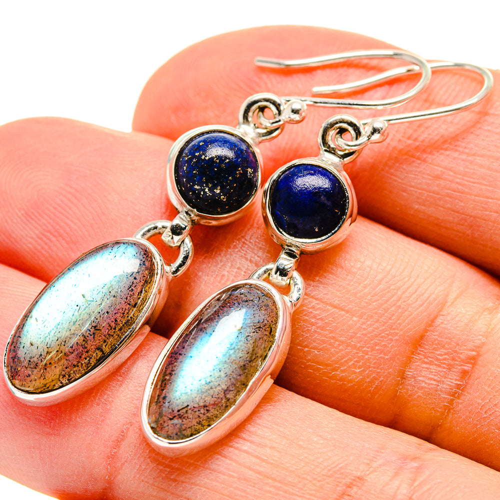 Labradorite Earrings handcrafted by Ana Silver Co - EARR415059