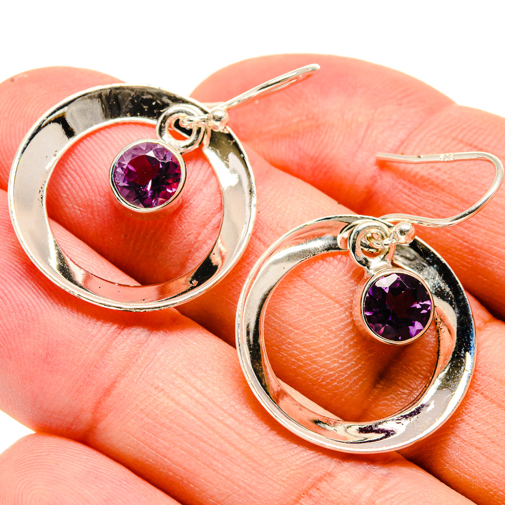 Amethyst Earrings handcrafted by Ana Silver Co - EARR415074
