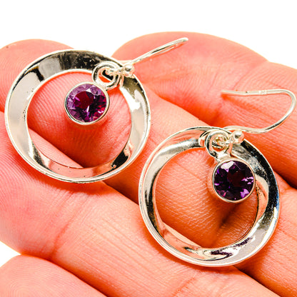Amethyst Earrings handcrafted by Ana Silver Co - EARR415074
