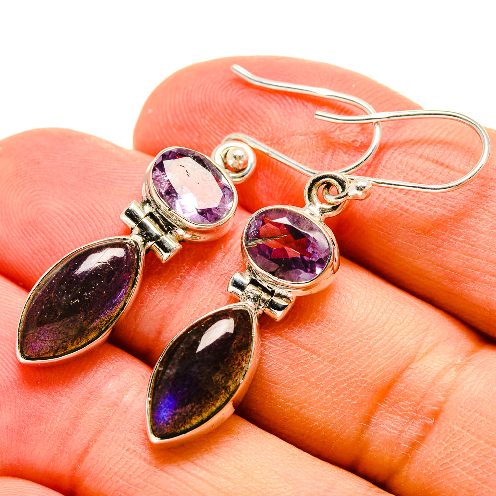 Labradorite Earrings handcrafted by Ana Silver Co - EARR415077