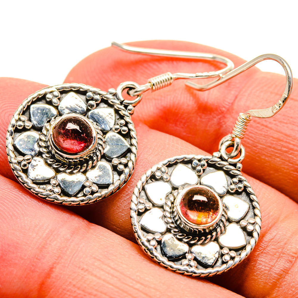 Pink Tourmaline Earrings handcrafted by Ana Silver Co - EARR415080