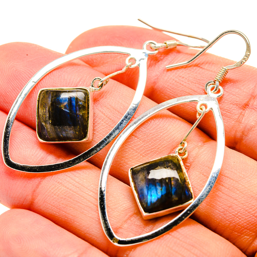 Labradorite Earrings handcrafted by Ana Silver Co - EARR415089