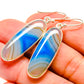 Blue Botswana Agate Earrings handcrafted by Ana Silver Co - EARR415093