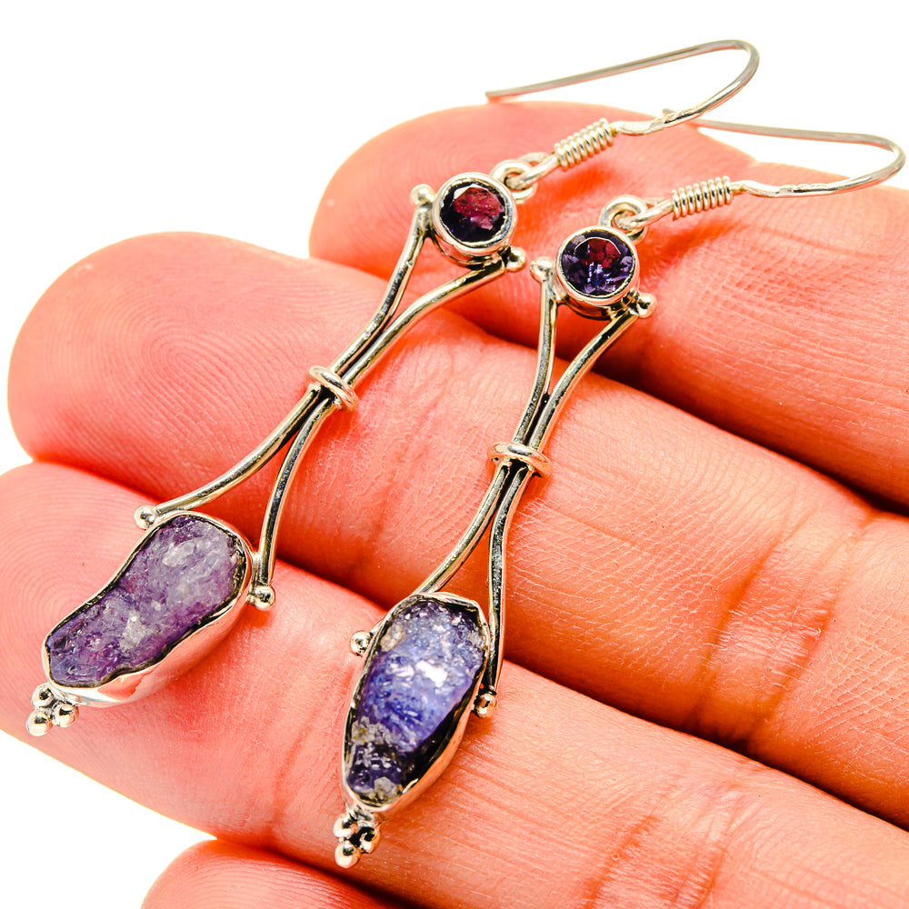 Tanzanite Earrings handcrafted by Ana Silver Co - EARR415099