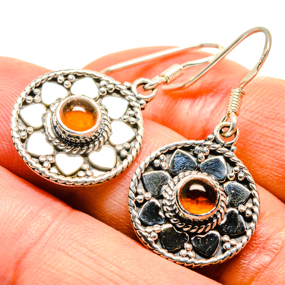 Citrine Earrings handcrafted by Ana Silver Co - EARR415113