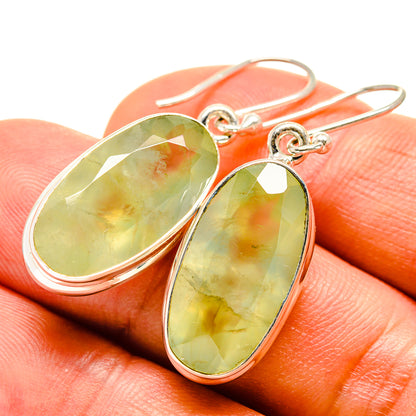 Prehnite Earrings handcrafted by Ana Silver Co - EARR415114