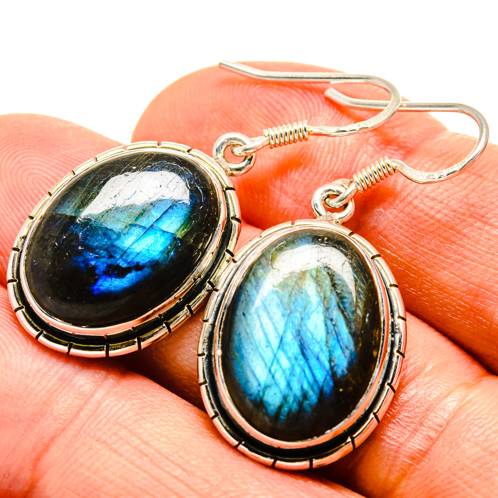 Labradorite Earrings handcrafted by Ana Silver Co - EARR415117