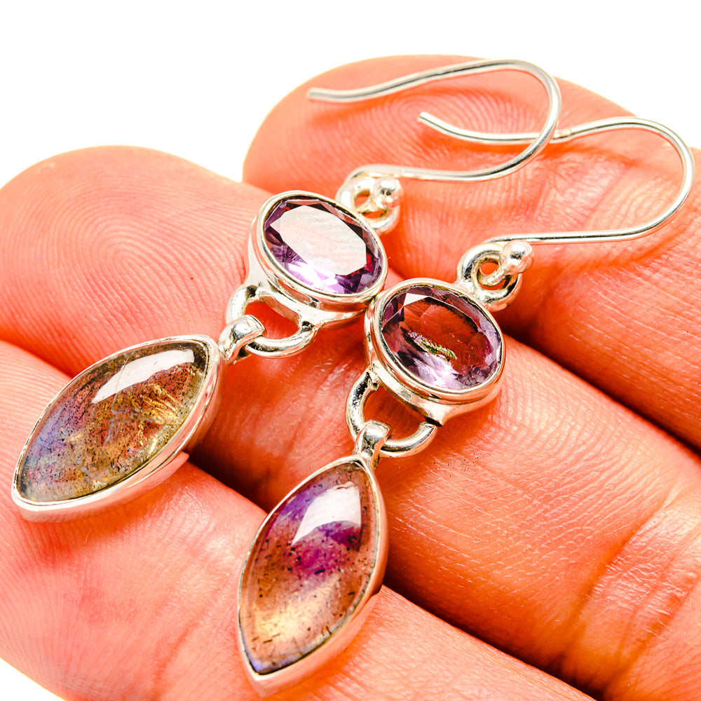 Labradorite Earrings handcrafted by Ana Silver Co - EARR415122