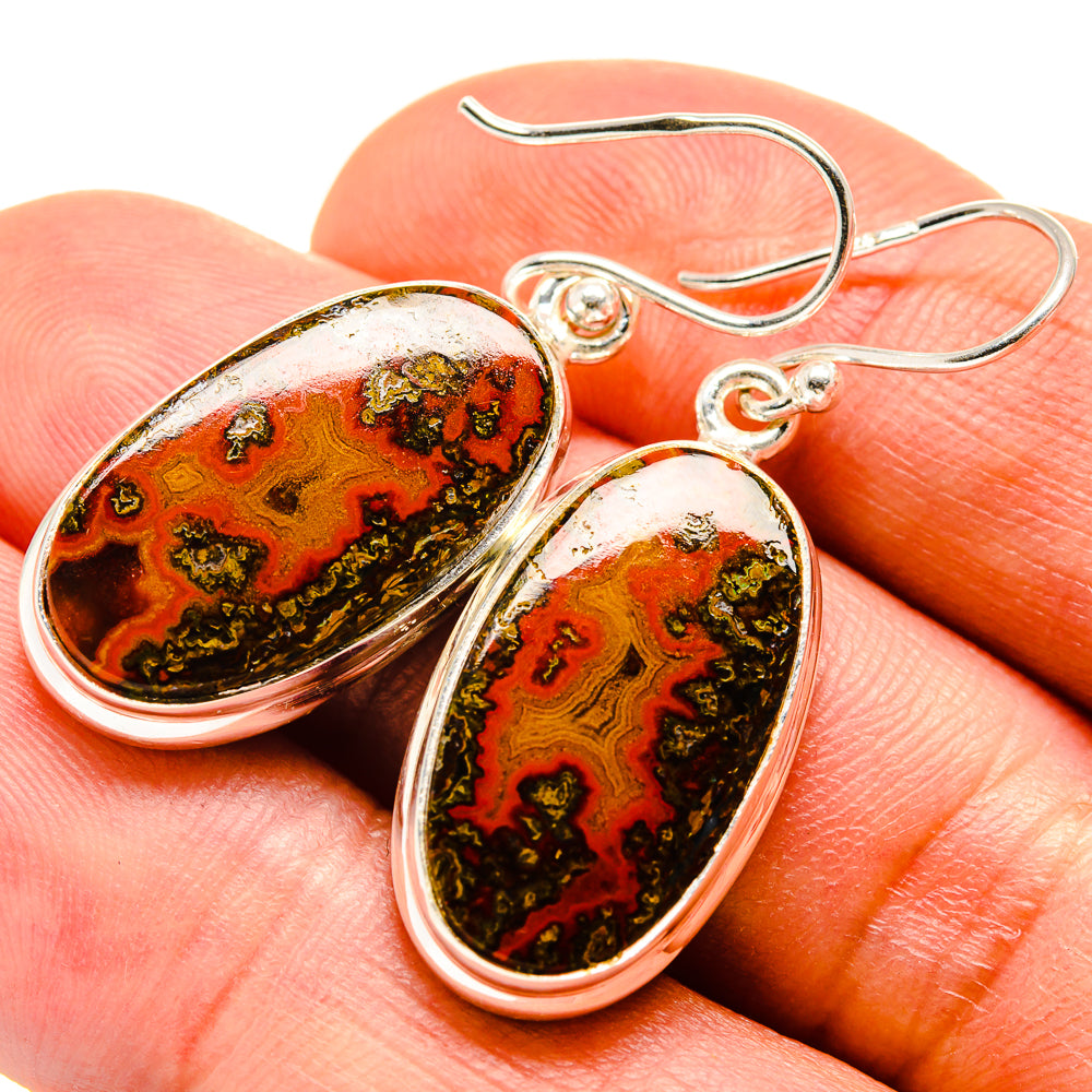 Moroccan Agate Earrings handcrafted by Ana Silver Co - EARR415127