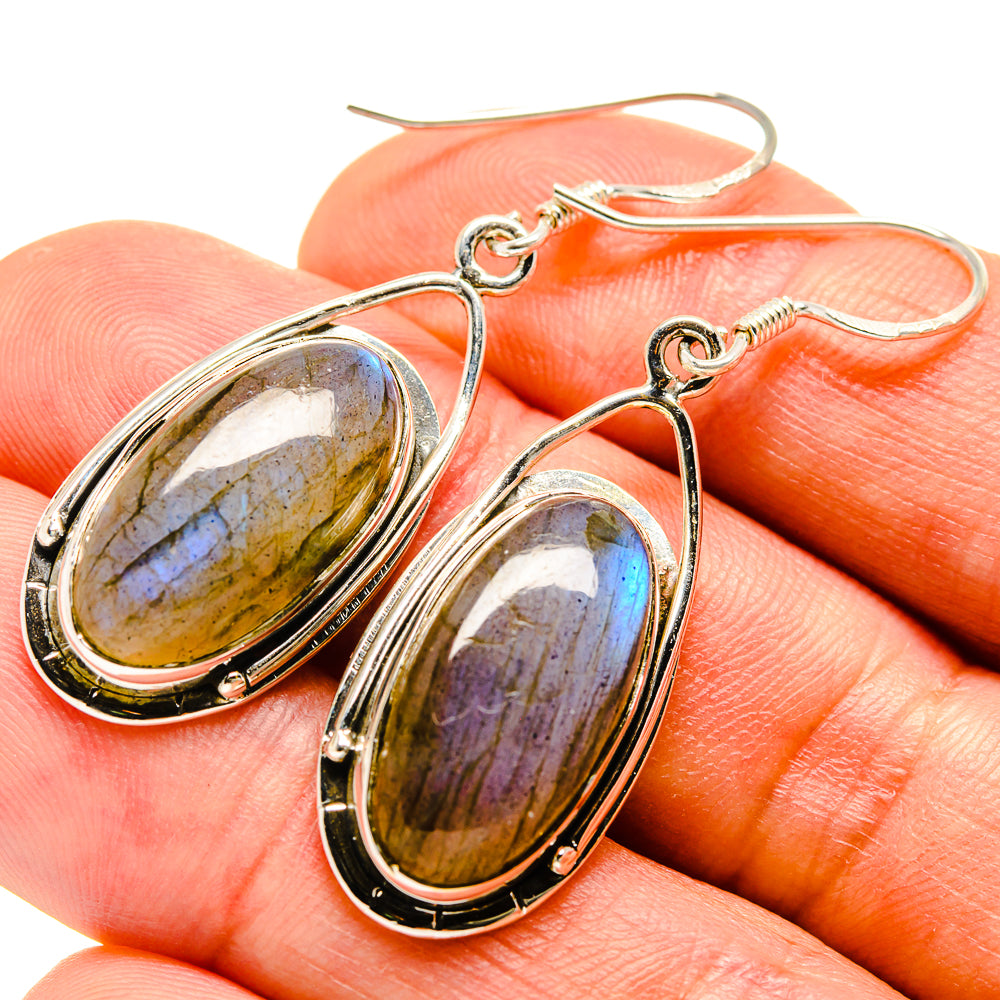 Labradorite Earrings handcrafted by Ana Silver Co - EARR415132
