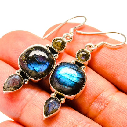 Labradorite Earrings handcrafted by Ana Silver Co - EARR415152