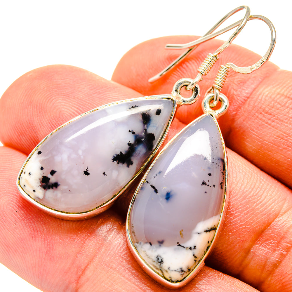 Dendritic Opal Earrings handcrafted by Ana Silver Co - EARR415159