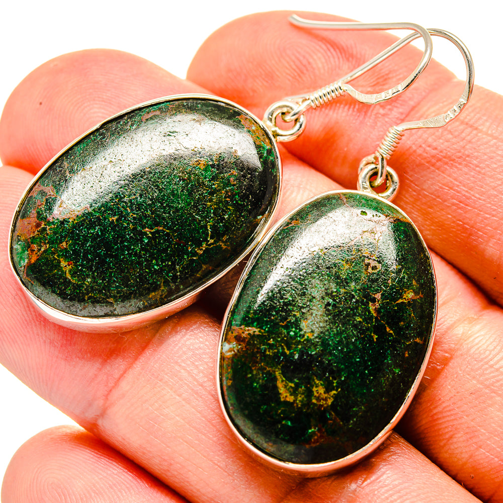 Chrysocolla Earrings handcrafted by Ana Silver Co - EARR415160
