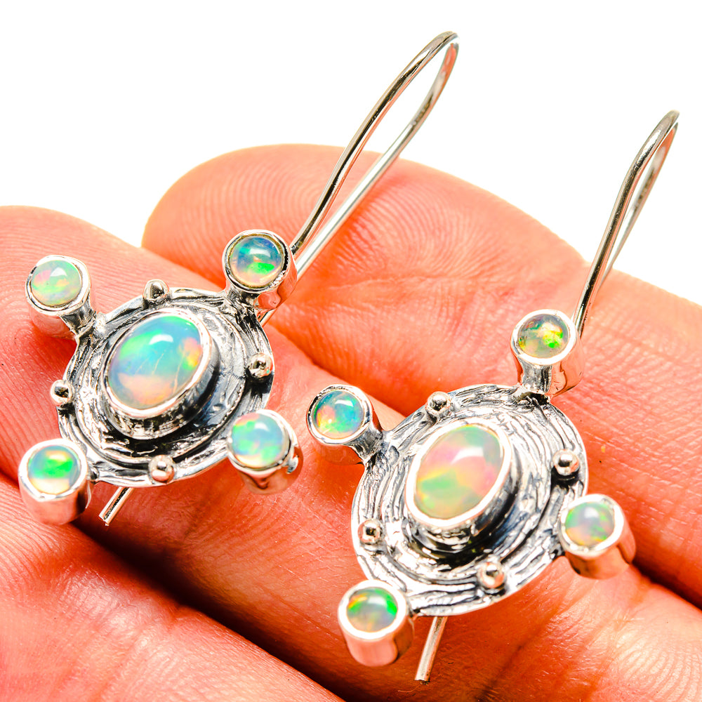 Ethiopian Opal Earrings handcrafted by Ana Silver Co - EARR415177