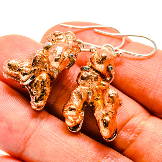 Blister Copper Earrings handcrafted by Ana Silver Co - EARR415183