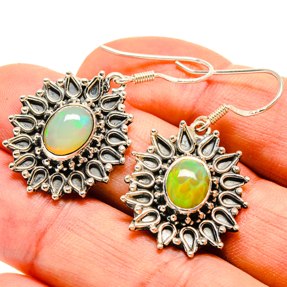 Ethiopian Opal Earrings handcrafted by Ana Silver Co - EARR415184