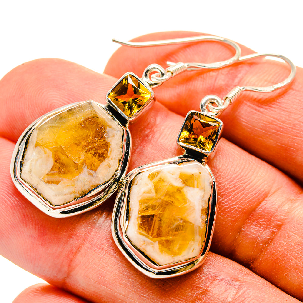 Citrine Earrings handcrafted by Ana Silver Co - EARR415224