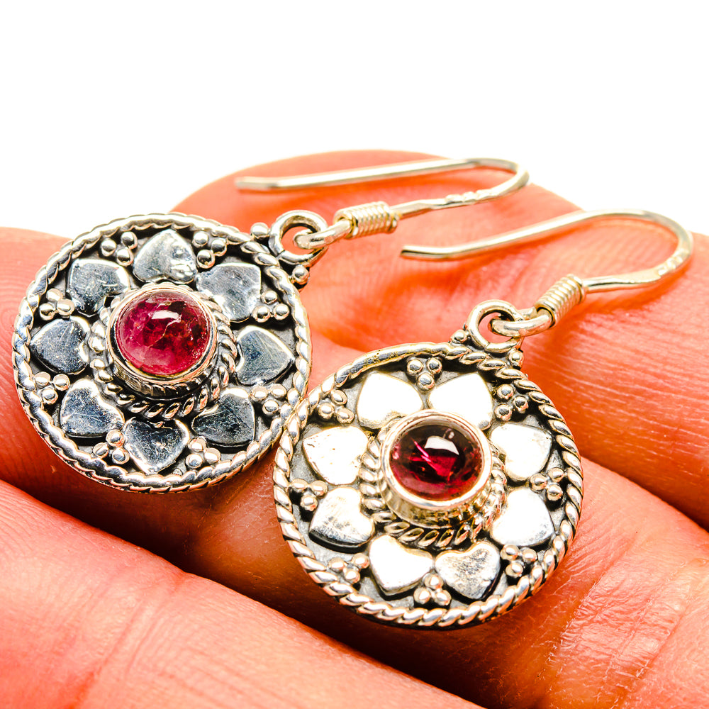 Garnet Earrings handcrafted by Ana Silver Co - EARR415232