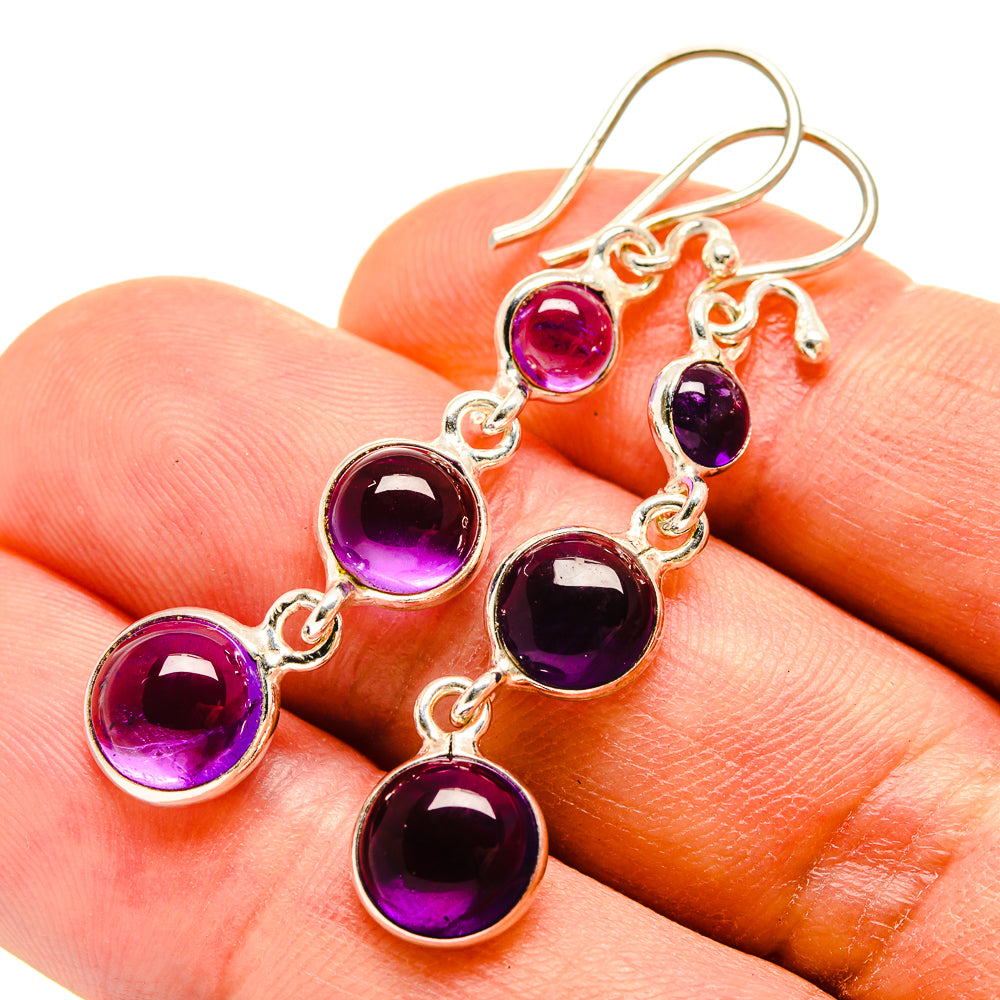 Amethyst Earrings handcrafted by Ana Silver Co - EARR415233