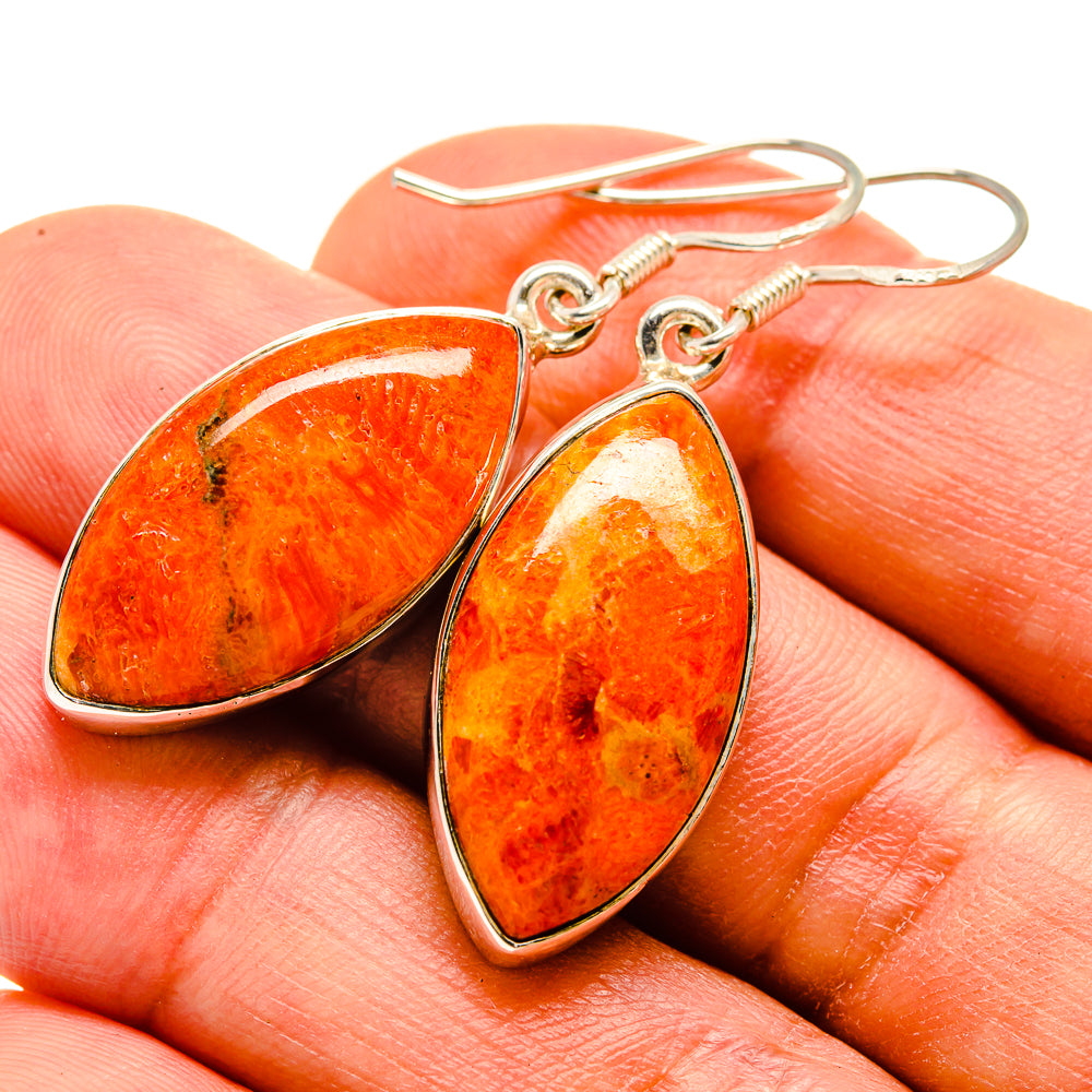 Sponge Coral Earrings handcrafted by Ana Silver Co - EARR415234