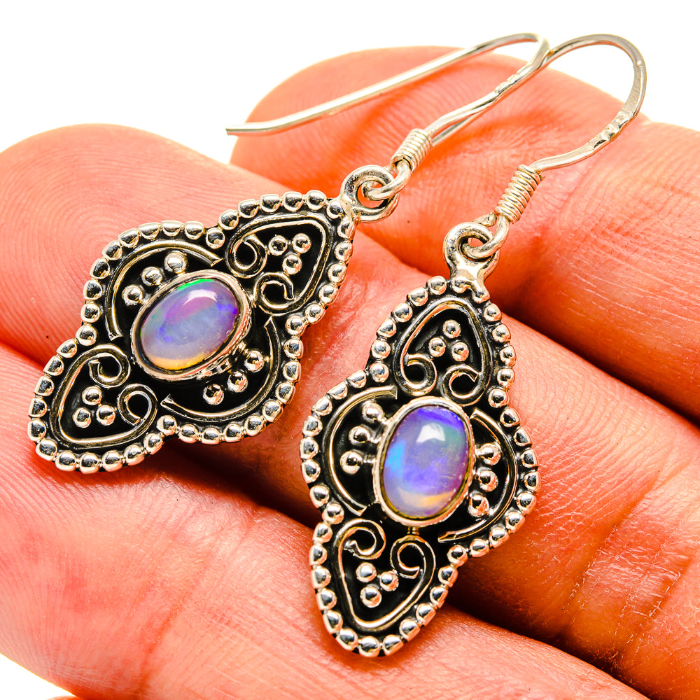Ethiopian Opal Earrings handcrafted by Ana Silver Co - EARR415237