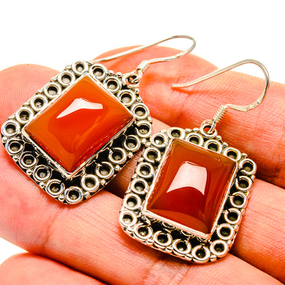 Carnelian Earrings handcrafted by Ana Silver Co - EARR415240