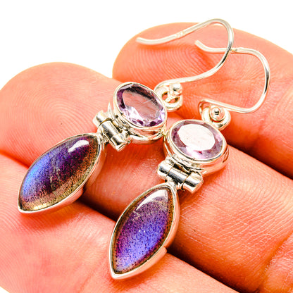 Labradorite Earrings handcrafted by Ana Silver Co - EARR415242