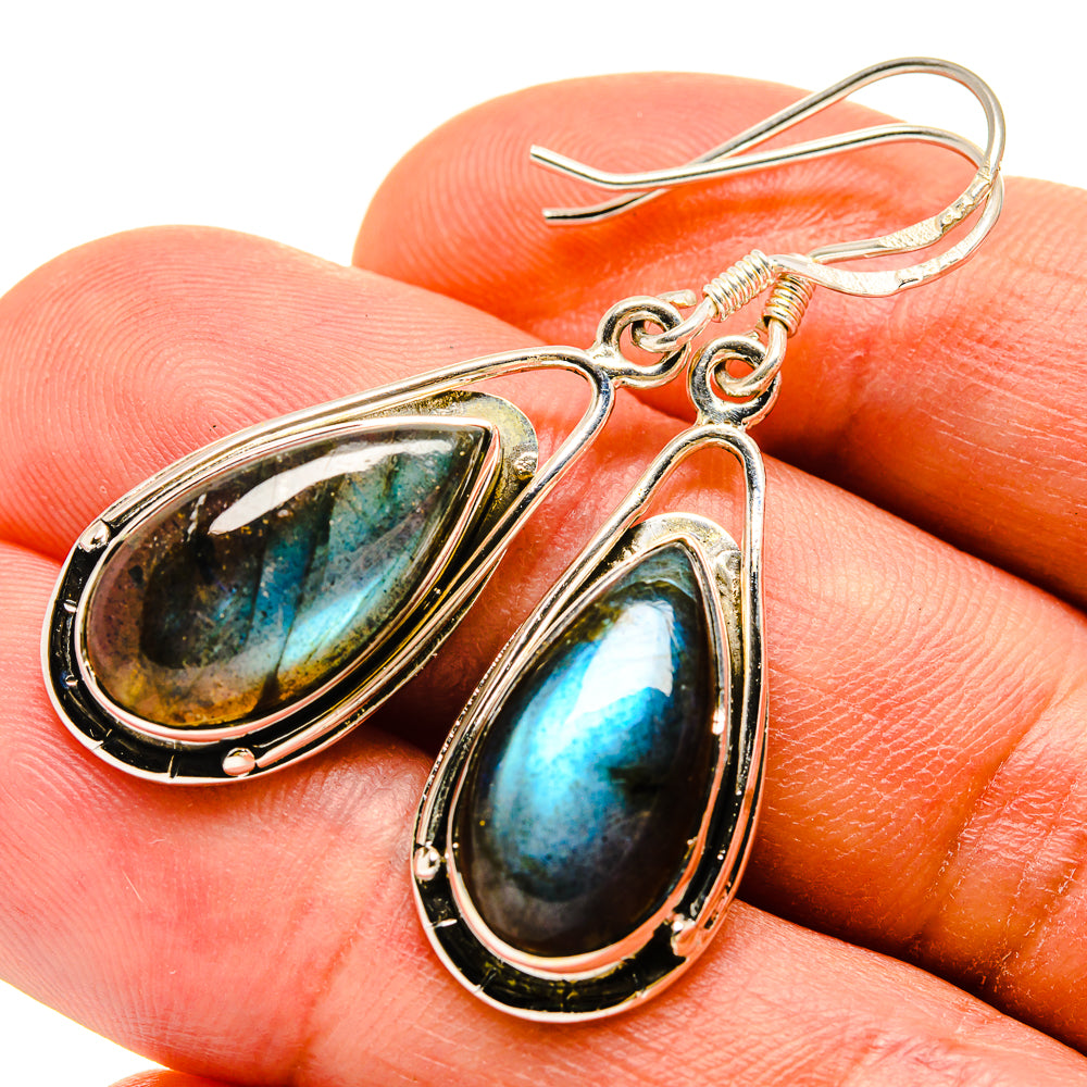 Labradorite Earrings handcrafted by Ana Silver Co - EARR415245