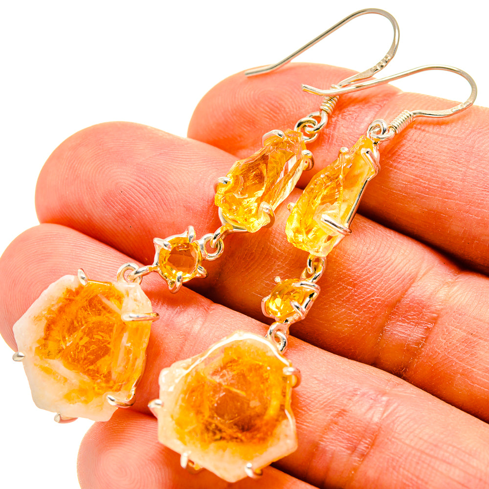 Citrine Earrings handcrafted by Ana Silver Co - EARR415246
