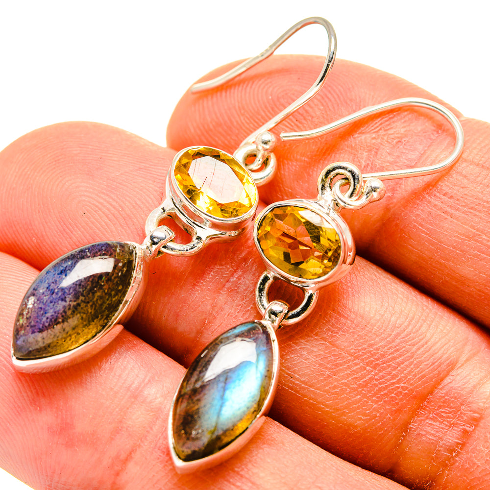 Labradorite Earrings handcrafted by Ana Silver Co - EARR415256