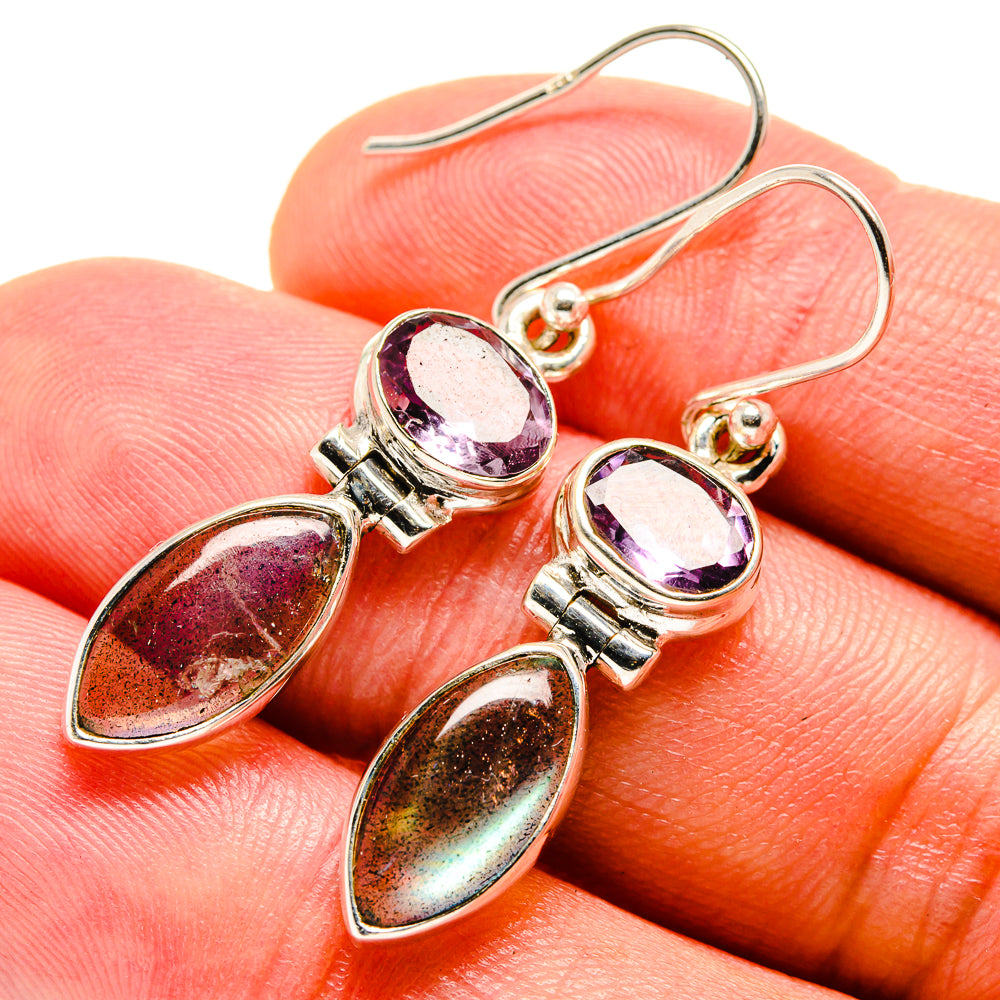 Labradorite Earrings handcrafted by Ana Silver Co - EARR415265