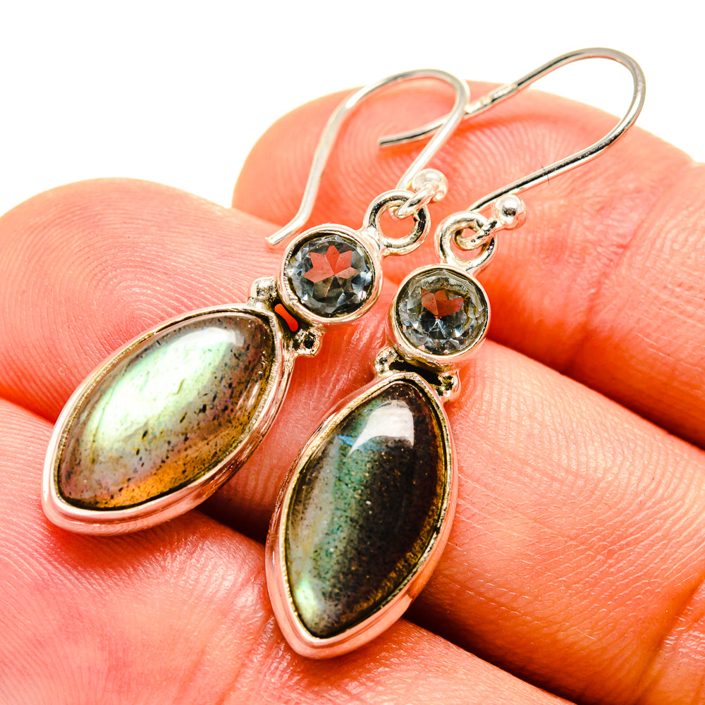 Labradorite Earrings handcrafted by Ana Silver Co - EARR415281