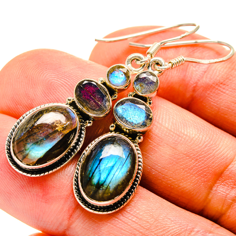 Labradorite Earrings handcrafted by Ana Silver Co - EARR415291