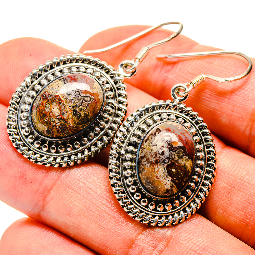 Ocean Jasper Earrings handcrafted by Ana Silver Co - EARR415325