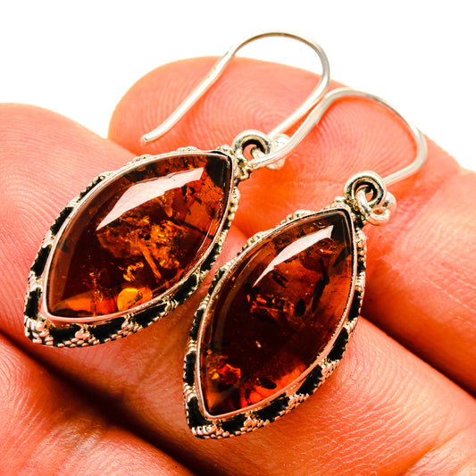Baltic Amber Earrings handcrafted by Ana Silver Co - EARR415328