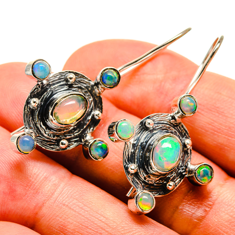 Ethiopian Opal Earrings handcrafted by Ana Silver Co - EARR415330
