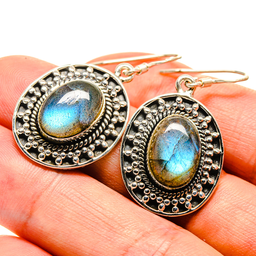 Labradorite Earrings handcrafted by Ana Silver Co - EARR415332